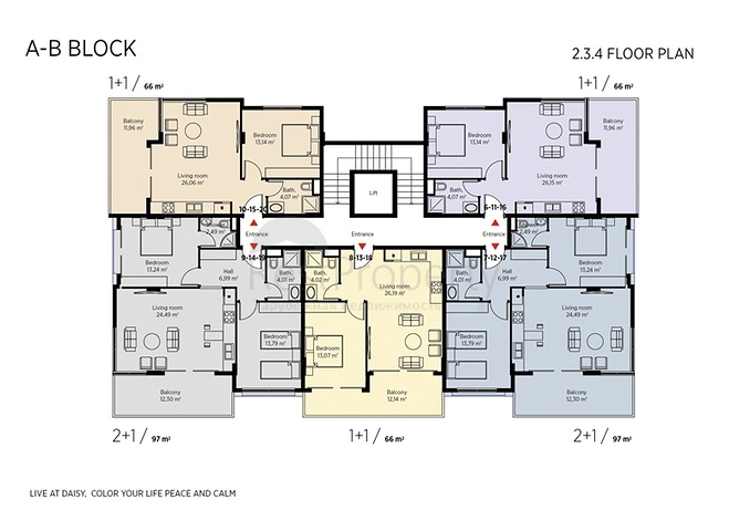 Жилой комплекс в Кестеле близко к морю