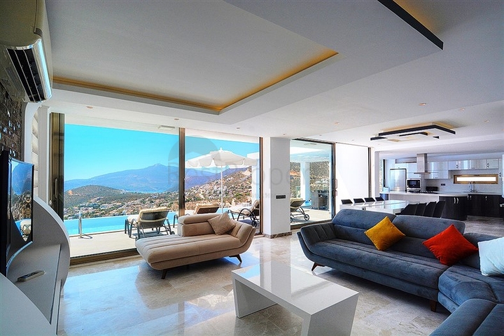 Частная вилла 5+1 в Калкане с видом на море и острова