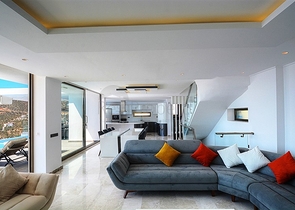 Частная вилла 5+1 в Калкане с видом на море и острова