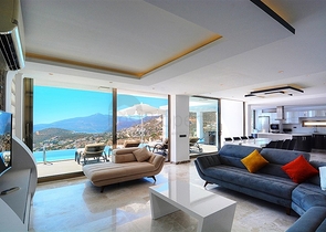 Частная вилла 5+1 в Калкане с видом на море и острова