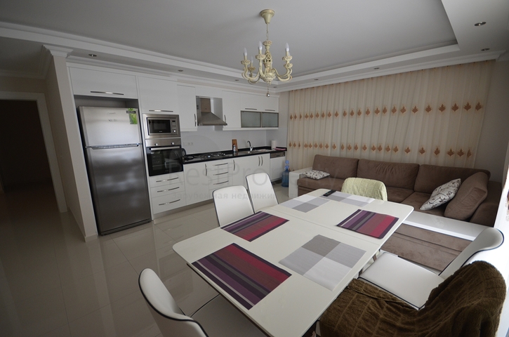 Прекрасная квартира 2+1 с видом на море в центре Обы