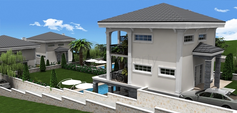 Вилла 4+1 на стадии проектирования в Олюдениз, Фетхие