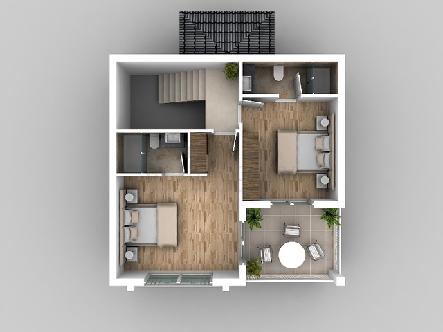 Вилла 4+1 на стадии проектирования в Олюдениз, Фетхие