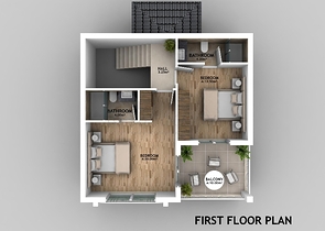 Вилла 4+1 на стадии проектирования в Олюдениз, Фетхие