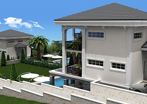 Вилла 4+1 на стадии проектирования в Олюдениз, Фетхие