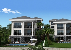 Вилла 4+1 на стадии проектирования в Олюдениз, Фетхие