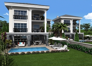 Вилла 4+1 на стадии проектирования в Олюдениз, Фетхие