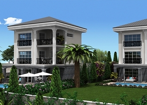 Вилла 4+1 на стадии проектирования в Олюдениз, Фетхие