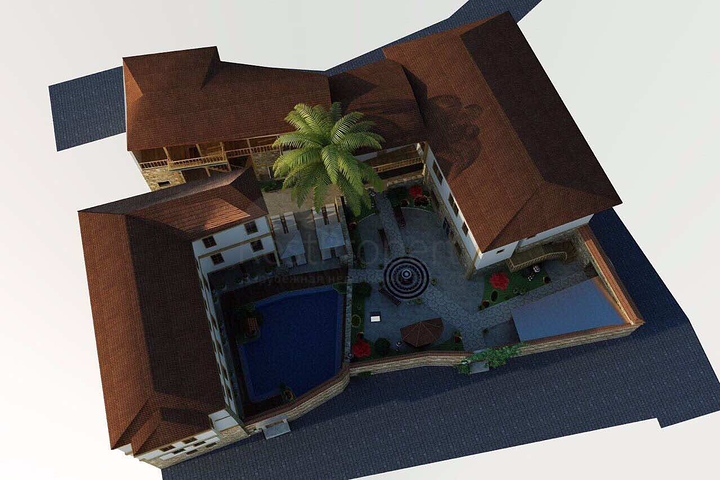 Земля с проектом отеля в Калеичи в Анталии