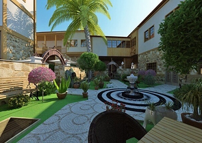 Земля с проектом отеля в Калеичи в Анталии