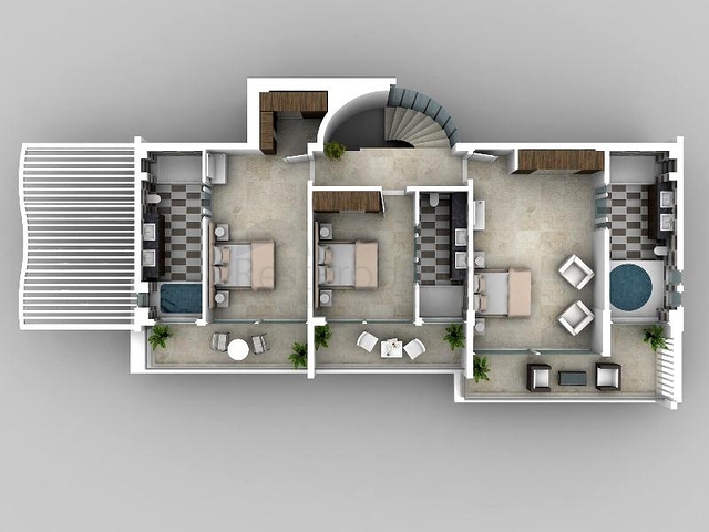 Современная вилла с видом на море в Калкане