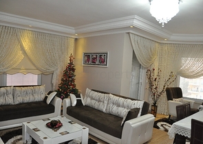 Квартира 2+1 в центре Алании с видом на горы и море