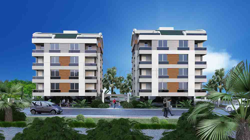 Квартиры 2+1 в новом готовом проекте в Анталии