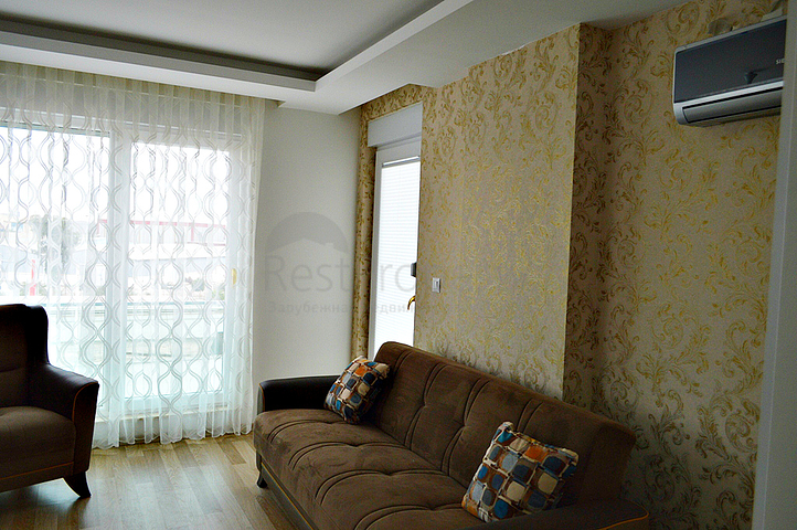 Квартира 1+1 с новой мебелью 500 метров до моря в районе Коньяалты, Анталья