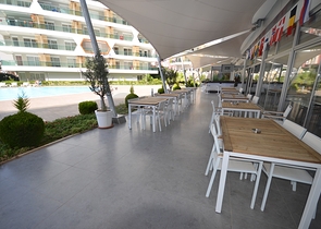 Квартира-студия в аренду в благоустроенном комплексе в Авсалларе