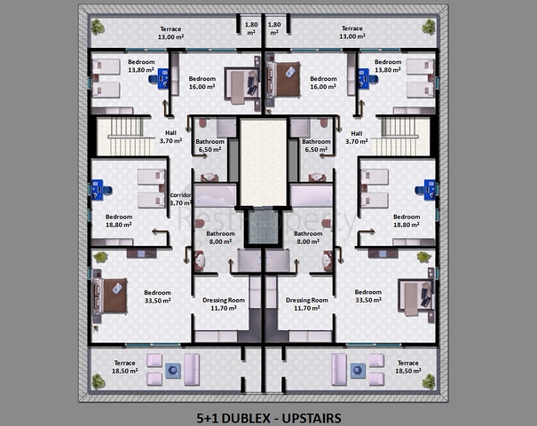 Квартиры в новом современном комплексе в центре Алании