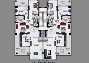 Квартиры в новом современном комплексе в центре Алании
