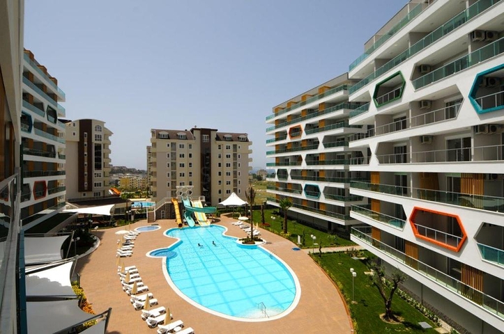 Двухкомнатная квартира в комплексе 5* в Авсалларе