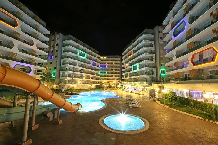 Двухкомнатная квартира в комплексе 5* в Авсалларе