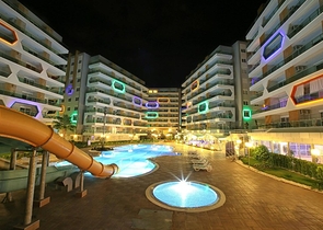 Двухкомнатная квартира в комплексе 5* в Авсалларе