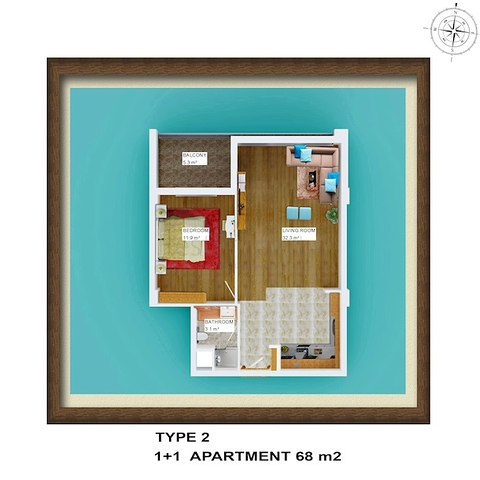 Готовый проект всего 250 метрах до моря в Анталии 