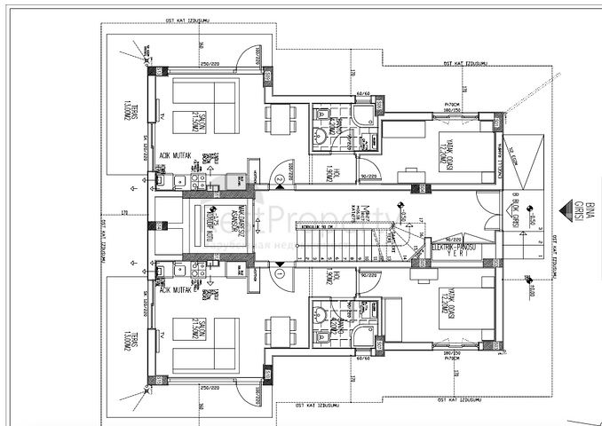 Готовый качественный проект с газовым отоплением в Анталии