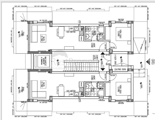 Готовый качественный проект с газовым отоплением в Анталии