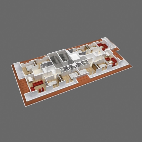 Новый готовый комплекс квартир в Махмутларе