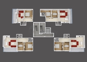 Новый готовый комплекс квартир в Махмутларе