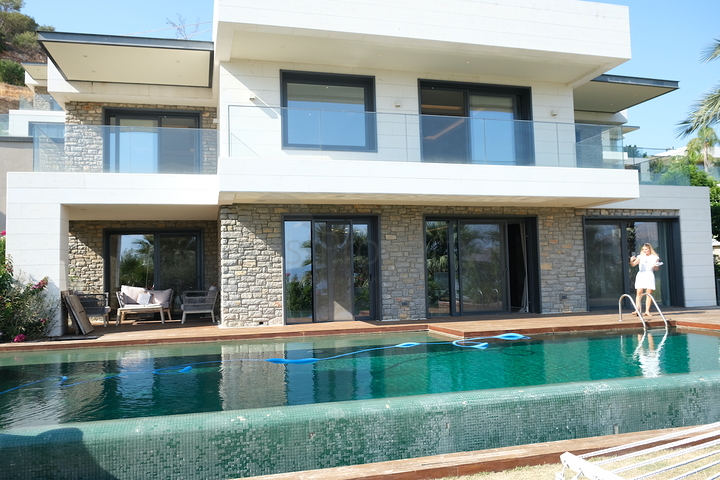 Проект элитных вилл с видом на старинную крепость и море в центре Бодрума