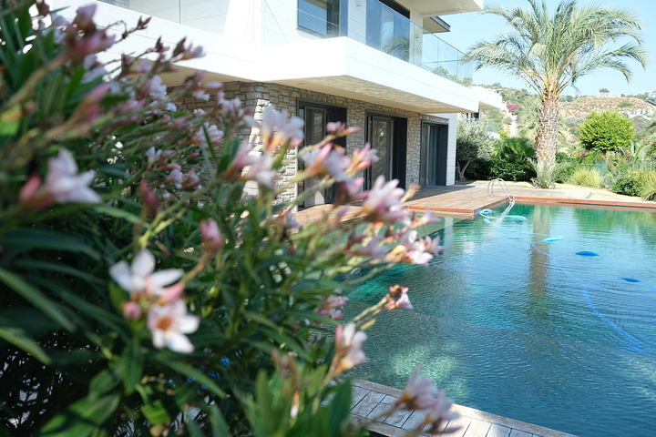 Проект элитных вилл с видом на старинную крепость и море в центре Бодрума