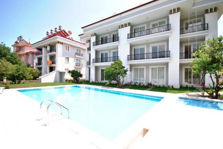 Квартира 1+1  с видом на горы в Асланбуджаке Кемере