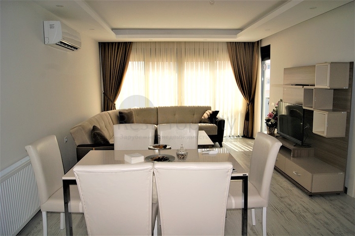 Меблированная квартира 2+1 всего 500 м до моря в Анталии