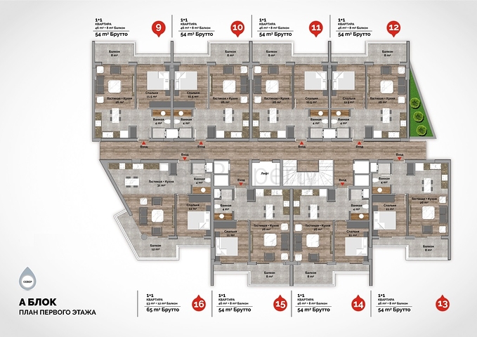 Новый проект класса Люкс на знаменитом пляже Клеопатры
