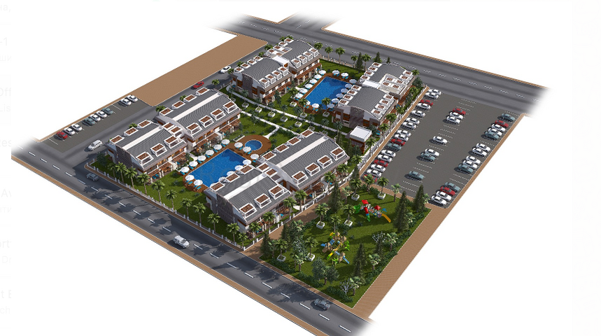 Элитный проект в Ларе Анталья в 400 м от песчаных пляжей