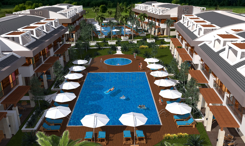 Элитный проект в Ларе Анталья в 400 м от песчаных пляжей