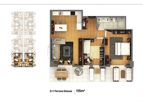Элитный проект в Ларе Анталья в 400 м от песчаных пляжей