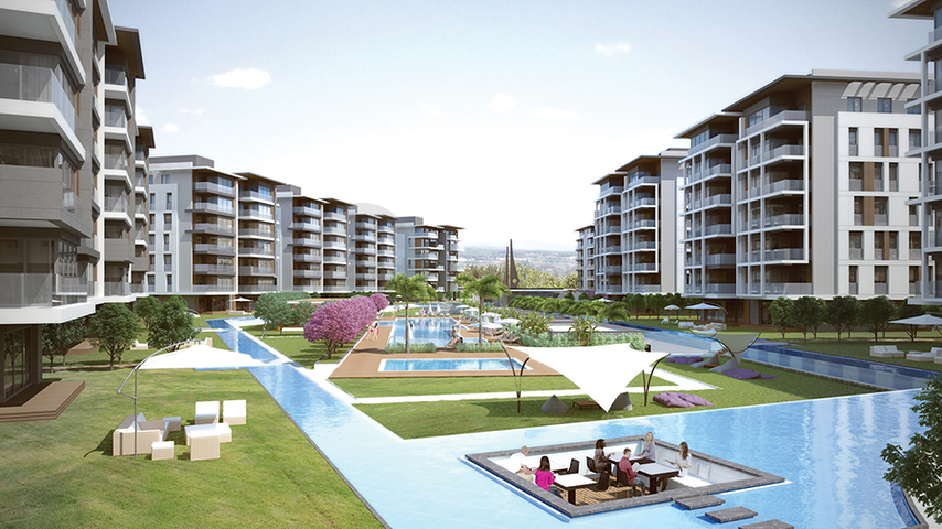 Мега проект в Анталии в районе Гюрсу Коньяалты 500 метров до моря 