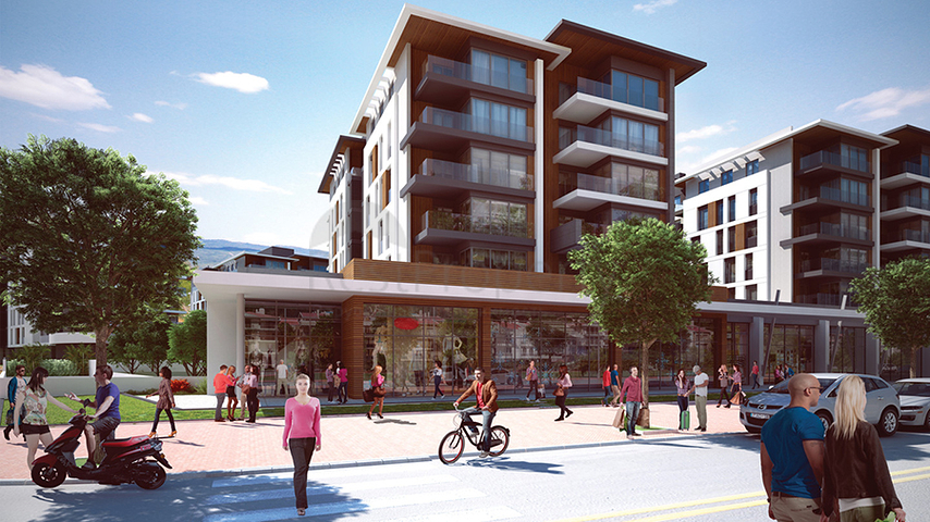 Мега проект в Анталии в районе Гюрсу Коньяалты 500 метров до моря 