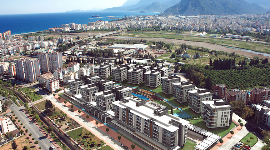 Мега проект в Анталии в районе Гюрсу Коньяалты 500 метров до моря 