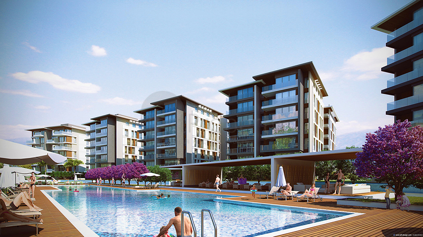 Мега проект в Анталии в районе Гюрсу Коньяалты 500 метров до моря 