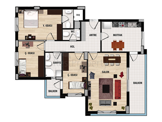 Готовый проект в районе Дошемеальты Анталья