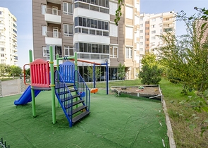 Просторные квартиры 3+1 с мебелью 1 км до моря в Ларе Анталья