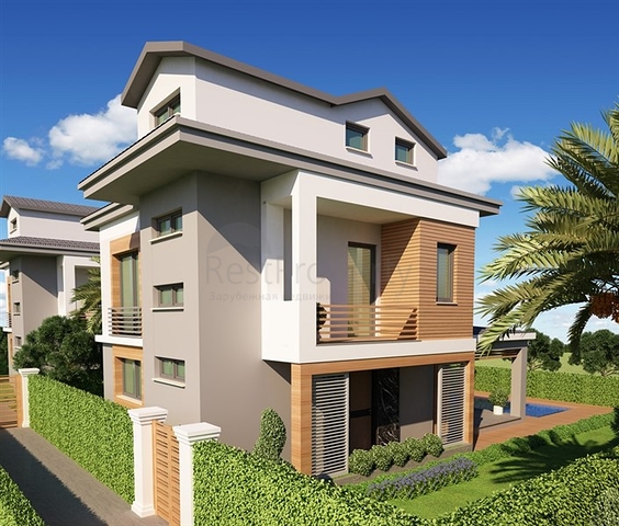 Новая трехэтажная вилла в районе Чалыш, Фетхие