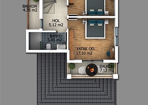 Новая трехэтажная вилла в районе Чалыш, Фетхие