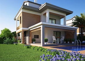 Новая трехэтажная вилла в районе Чалыш, Фетхие