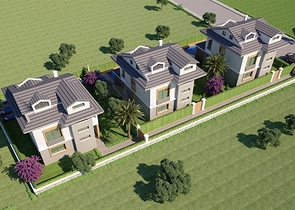 Новая трехэтажная вилла в районе Чалыш, Фетхие