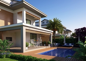 Новая трехэтажная вилла в районе Чалыш, Фетхие