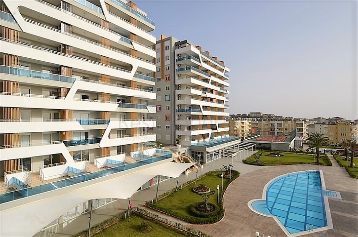 Квартира-студия в современном комплексе в Авсалларе