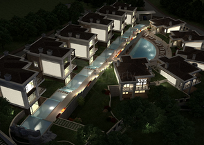 Вилла с мебелью в окружении горной природы в Анталии